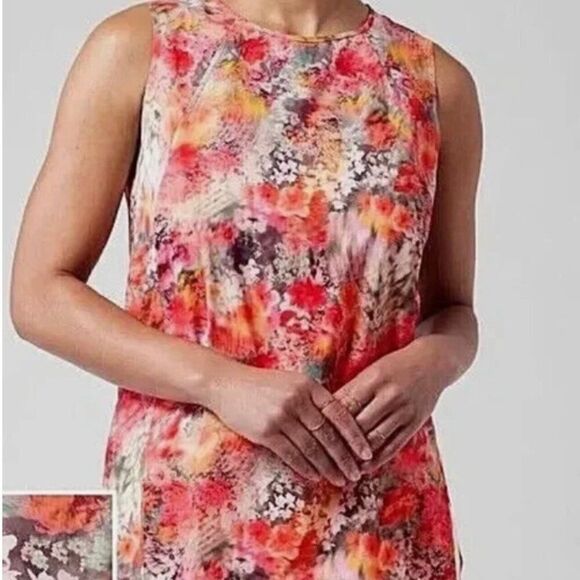 Athleta Zephyr Refined Tank Top In Renewed Bloom Spring Large - Picture 1 of 11